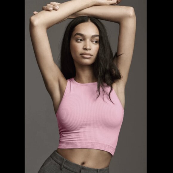 Brand New by Anthropologie The Reegan Seamless Cropped Tank Top - Picture 1 of 10